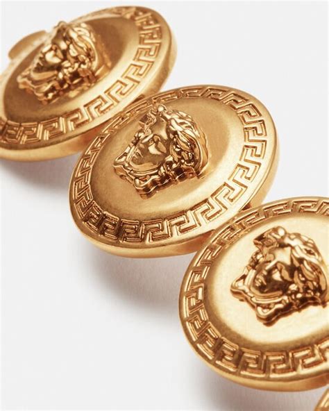 versace gold hair clip|versace hair brooch.